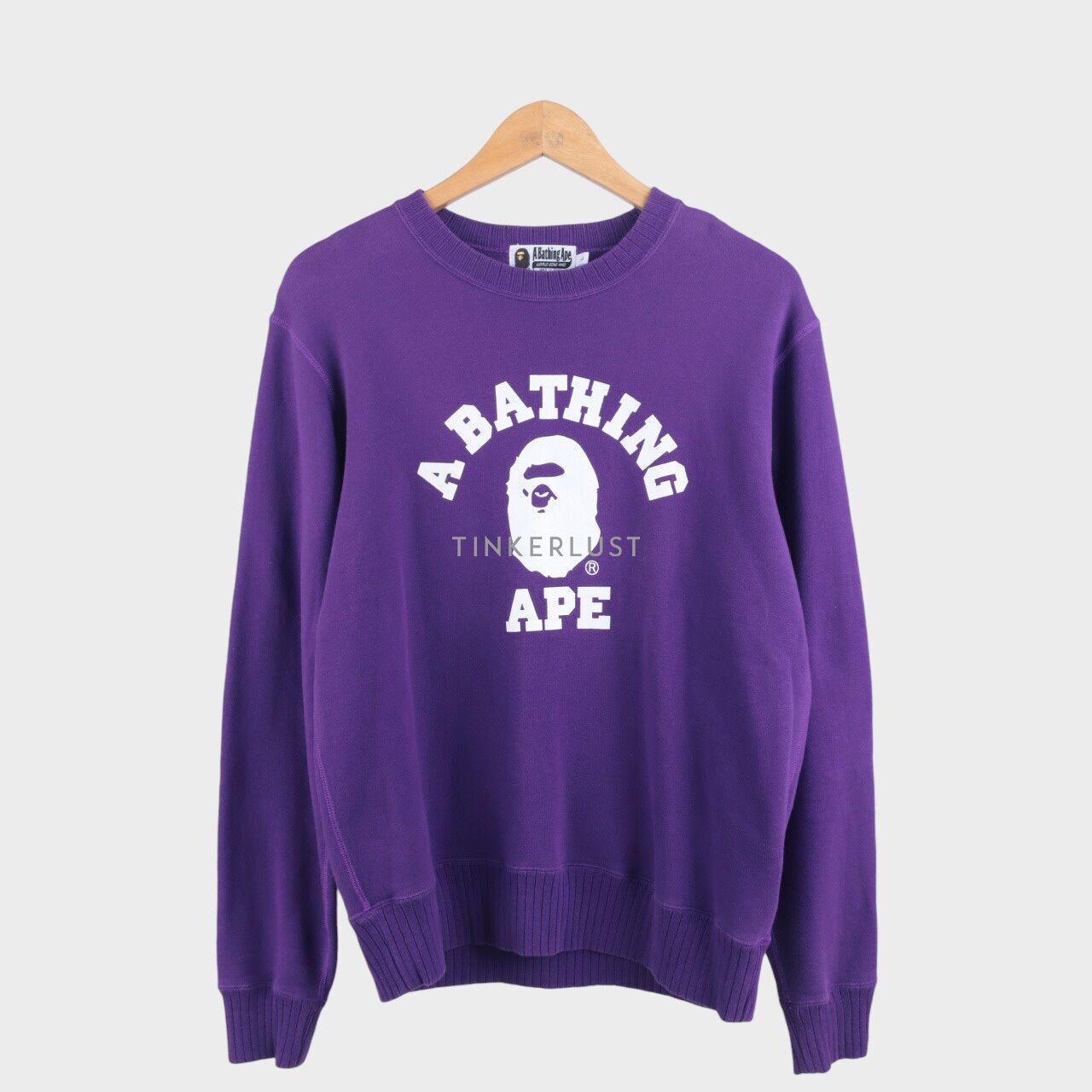 Purple bape crewneck best sale